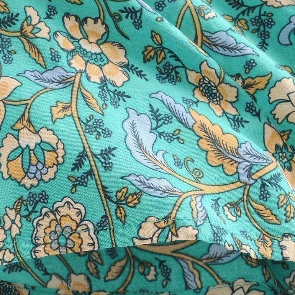Boho Chic Gypsy Floral Mini Dress - Picture 5 of 14